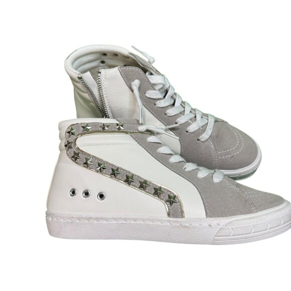 Vintage Havana SneakersGold trimmed multi Mix Star Studded High Tops SZ:7 - Picture 6 of 10